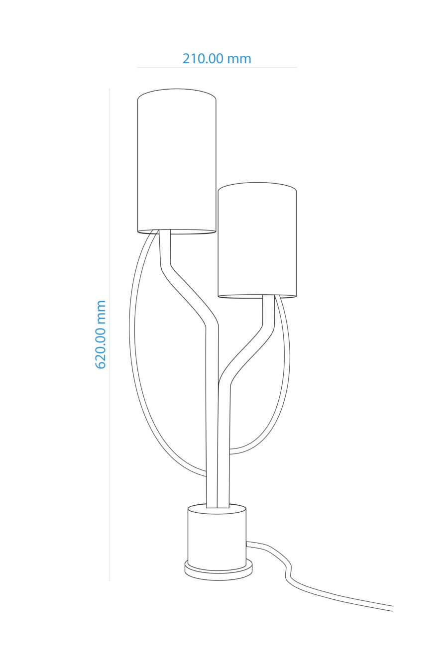 Liquid Stone - Double Table Lamp - Image 10
