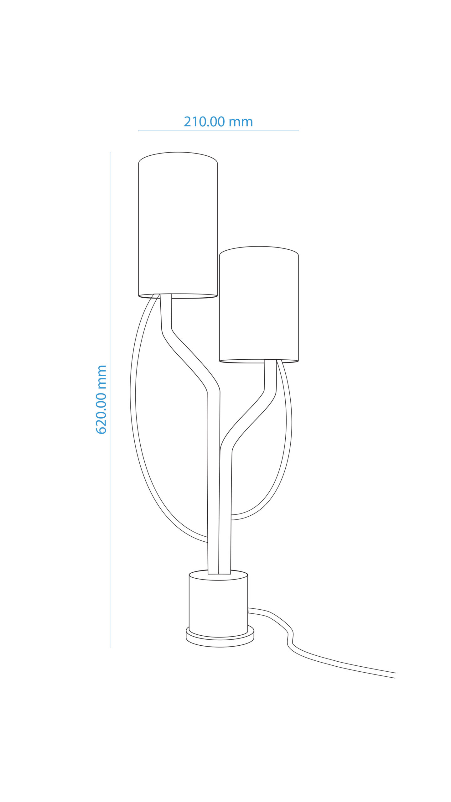 Liquid Stone - Double Table Lamp - Image 10